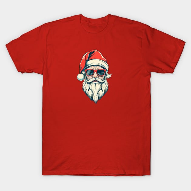 Santa Claus with glasses T-Shirt by Aldrvnd